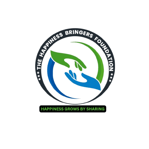 The Happiness Bringers Foundation — two hands in green and blue